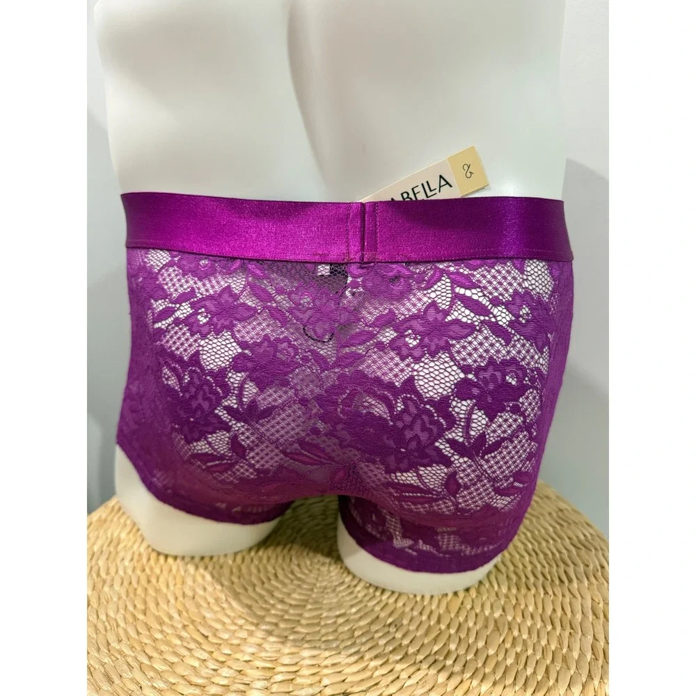 Cosabella Never Say Never Lace‎ Classic Trunk Boxer Brief Deep fuchsia lace XL